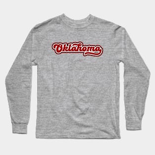 Retro Oklahoma Script Long Sleeve T-Shirt